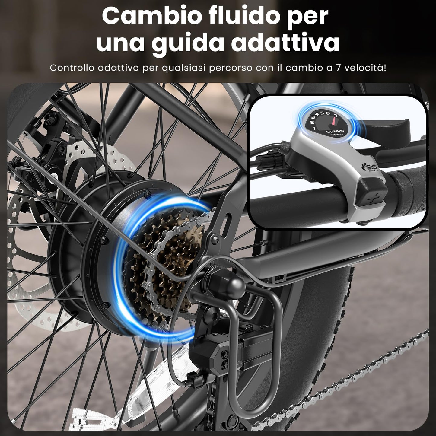 Touroll S3 20" Fat Tire Foldable Electric Bike, 65 km Range, 40 Nm Motor, Front Suspension