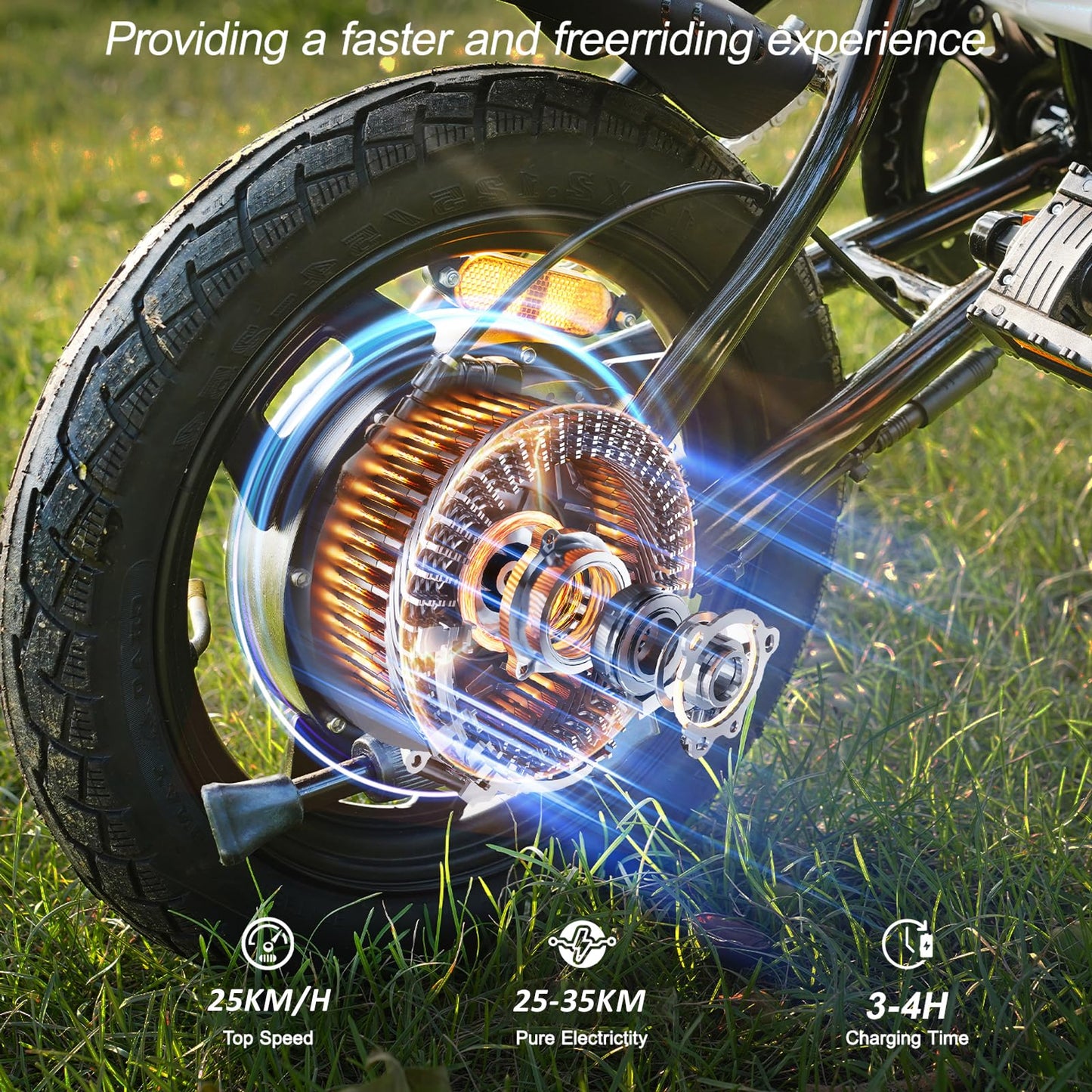 YOBACARID 14" Foldable Electric Bike, 250W Motor, 36V 6Ah Battery, 25–35 km Range