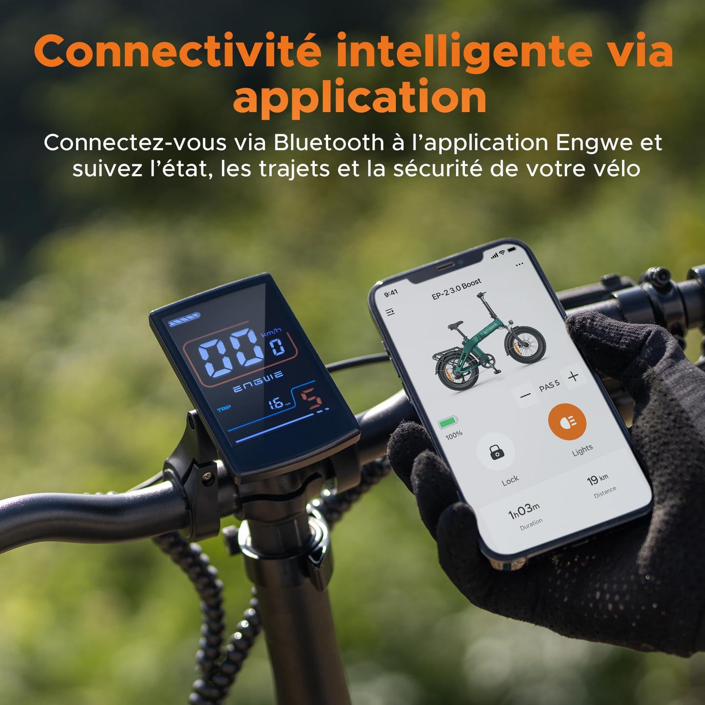 ENGWE EP-2 3.0 BOOST Foldable Electric Bike, 48V 13.5Ah Battery, 120 km Range, Hydraulic Brakes, Torque Sensor