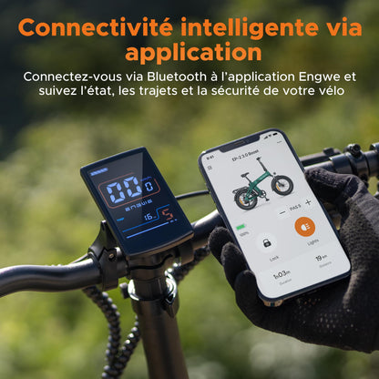 ENGWE EP-2 3.0 BOOST Foldable Electric Bike, 48V 13.5Ah Battery, 120 km Range, Hydraulic Brakes, Torque Sensor