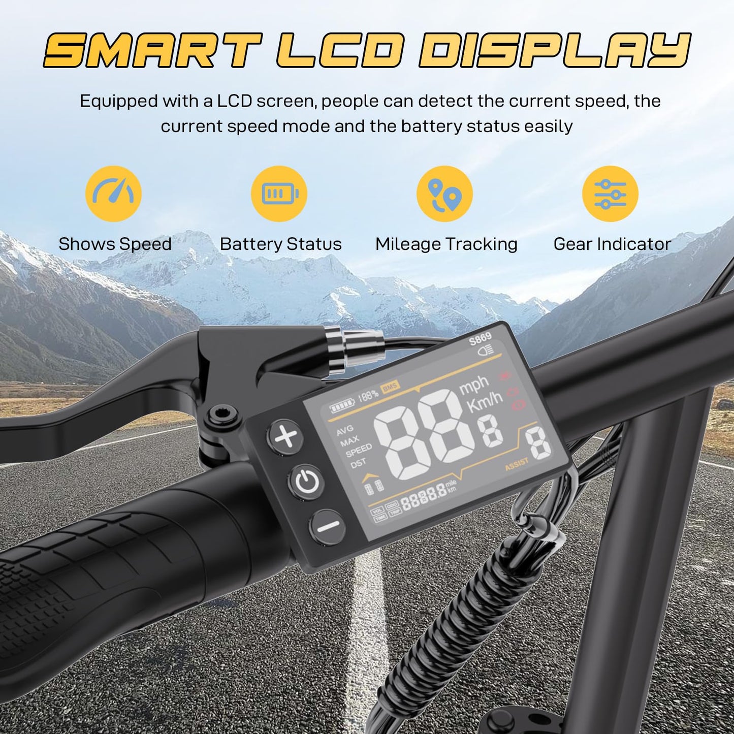 EVERCROSS EK5 Foldable Electric Bike, 16" Fat Tires, 250W Motor, 35–60 km Range